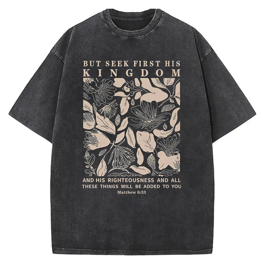 Washed T-shirt-Black