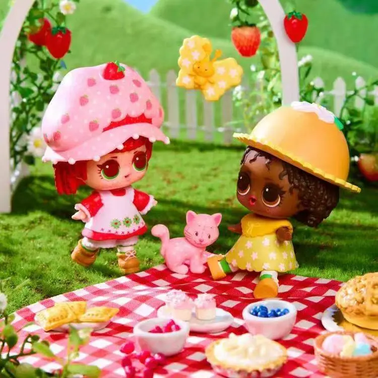 LOL Surprise x Strawberry Shortcake Strawberry House Mystery Blind Box, Cute Girls' Pretend Play Collectible Doll Toy