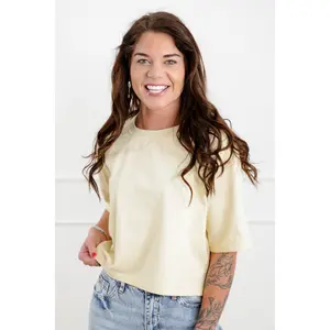 Plus/Reg "The Marlow" Nico Threads Short Sleeve Crew Neck Top