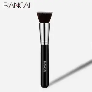 Flat Top Kabuki Foundation Brush Black Makeup Brush  for Liquid Cream and Powder Contour Buffing Blending Concealer  Face Brush