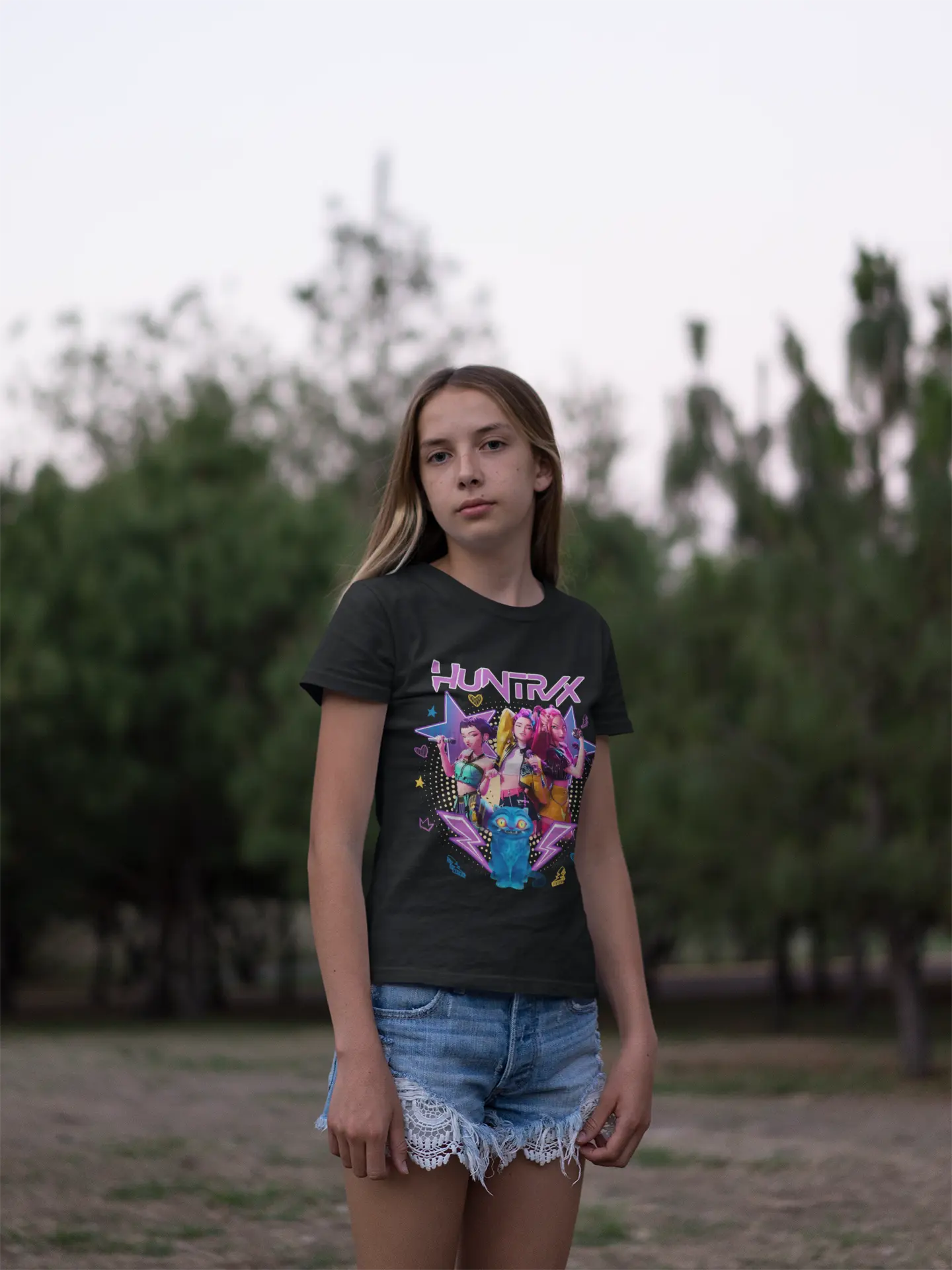 Huntrix Cute Character T-Shirt - Adorable Design for All Seasons Casual Wear & Everyday Style