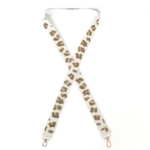 Leopard Beaded Strap (white)