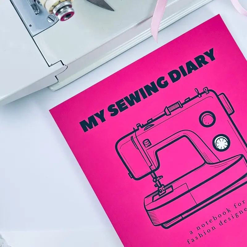 NEW! CURVYWEAR My Sewing Diary: A Notebook for Fashion Designers - 150 Pages, Softcover, 8.5 x 11 inches Planner, Sketchbook, Journal with Mood Boards & Project Spreads for Sewists