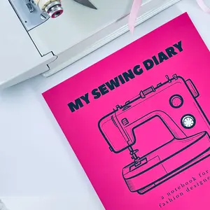 NEW! CURVYWEAR My Sewing Diary: A Notebook for Fashion Designers - 150 Pages, Softcover, 8.5 x 11 inches Planner, Sketchbook, Journal with Mood Boards & Project Spreads for Sewists