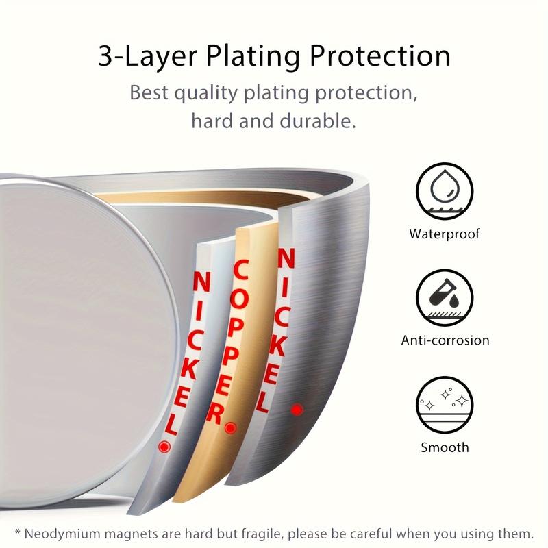 Mini Fridge Magnets Set, Multifunctional Magnet, 30 Pieces 10x2mm, Ideal for Crafts, Office Use, Refrigerator, Versatile Design, Universal Application