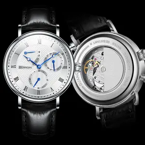 fully automatic mechanical watch waterproof fashion luminous tourbillon men's watch