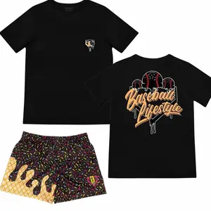 BL101 Full Set Ice Cream Youth Tee & Short Midnight Sundae for Adult & Youth Size