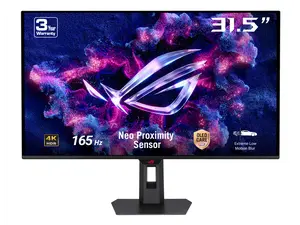ASUS ROG Strix 32 inch UHD 4K 165Hz AMD FreeSync Premium Pro & G-Sync Compatible HDR400 0.03ms OLED Gaming Computer Monitor with Height Adjustable, Swivel & Tilt Stand XG32UCDS