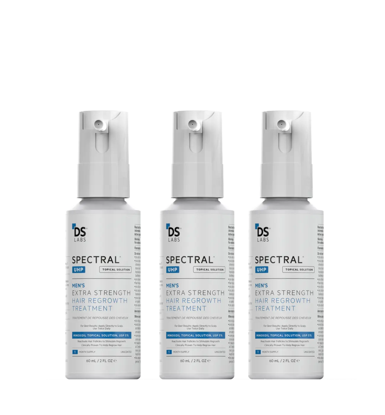 Spectral.UHP 3 Month Supply | Extra Strength Hair Regrowth Treatment with Minoxidil 5%