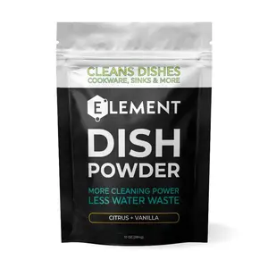 Dish Powder | 10 OZ Solid Dish Soap | Eco-friendly, No Harsh Chemicals, Liquidless, Plastic-Free | Plant-Based Pouch & Scoop. Pick Your Scent