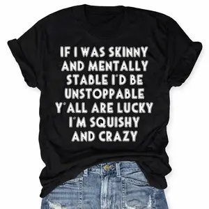 Breathable 100% Cotton Unisex Crewneck Tee with Cracked Heart Graphic & "Beautifully Broken" Lettering Plus Size Casual Short Sleeve Summer Top Trendy Streetwear Gift for Her - Classic, Menswear