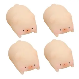 Cute Little Pink Pig Squeeze Toys Pink Piglet Stress-relieving and Venting Toys Kawaii Pet Fidget Toys Gifts for Friends