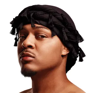 RED by KISS BOW WOW X Satin Lined Halo Tessel Turban Soft