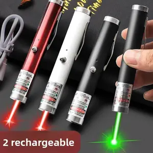 Flashlight, aurora pen, star pen, green light and red light pen, long-distance bright light, sand table shooting pen instructions, cat toy pen