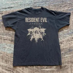 Resident Evil Requiem Cotton T-Shirt, Gaming Tee, Unisex Vintage Graphic Tees Gothic Grunge Y2K Emo Scene Amity Affliction Style Clothes Men Women Streetwear Summer