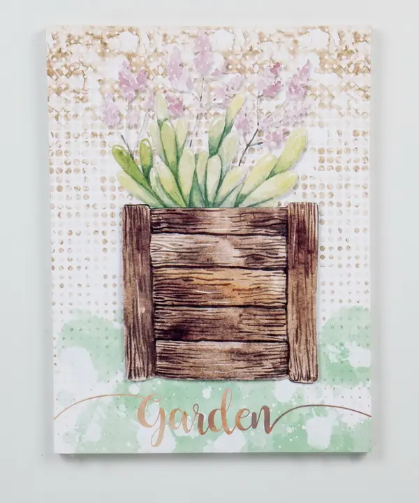 15.74 in. 3D Canvas Wall Art, Brown