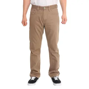 Men's Straight Fit Colored Denim Jeans (Dark Khaki) Men's Straight Fit Colored Denim Jeans (Dark Khaki)