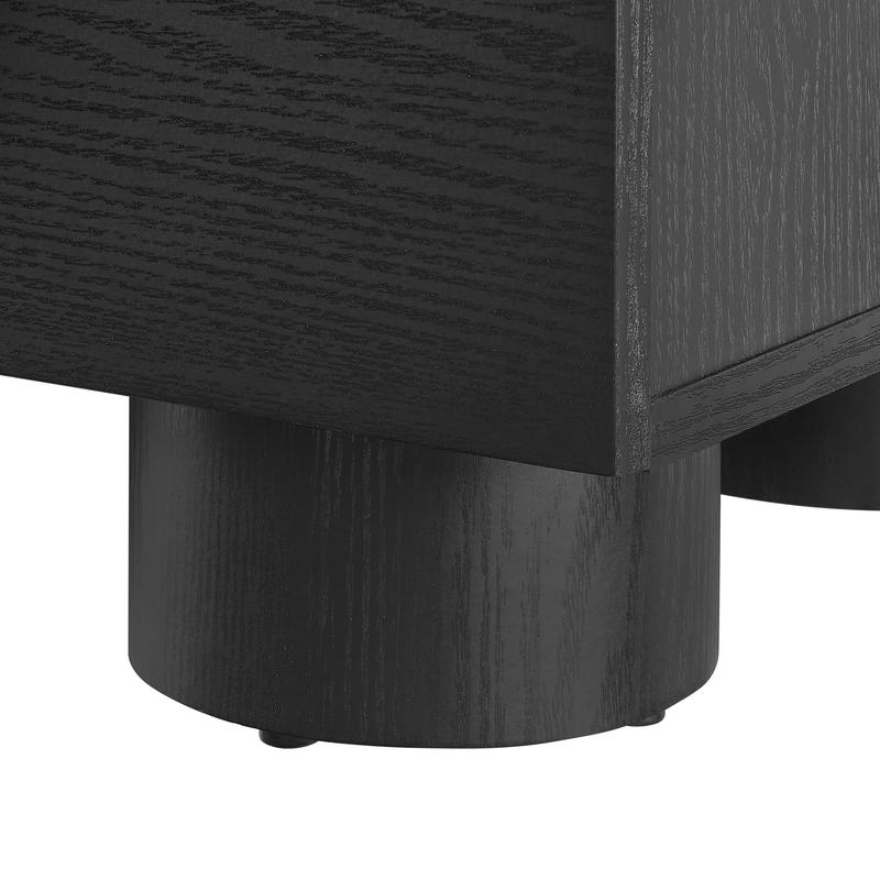 Sonnet 2-Drawer Nightstand in Black