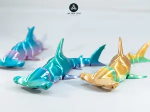 Articulated Hammerhead Shark - Hammerhead Shark Figurine - Hammerhead Shark Statue