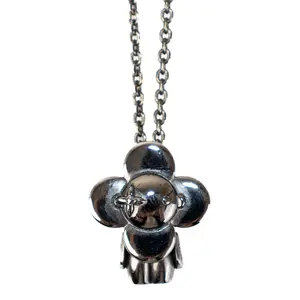 Pre-owned Louis Vuitton Vivienne Necklace Black Metal L26022637