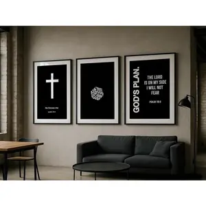 Hypebeast Christian Wall Art - Select 1 Poster from 3 Designs, UNFRAMED, Vintage Bedroom/Bathroom Decor wall decor wall art posters Abstract Pattern Print Artistic