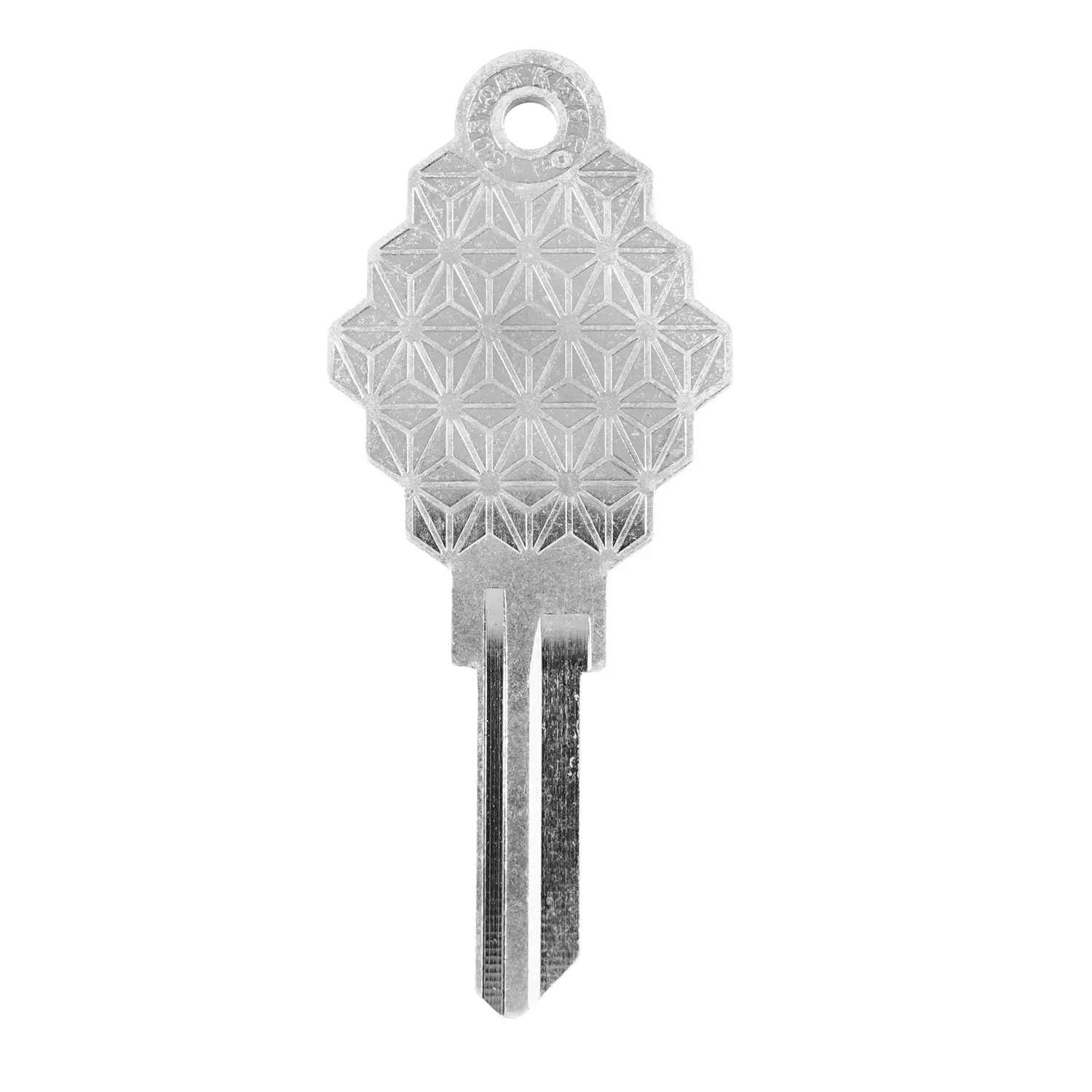 Asanoha Key - Silver, Perfect for Home & Office