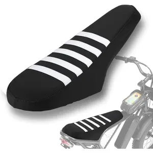 Non-Slip Seat Cover Compatible fit for Ridstar Q20/Q20 Pro Lite E-Bike,Electric Bike Soft Seat Cover (Black-White)