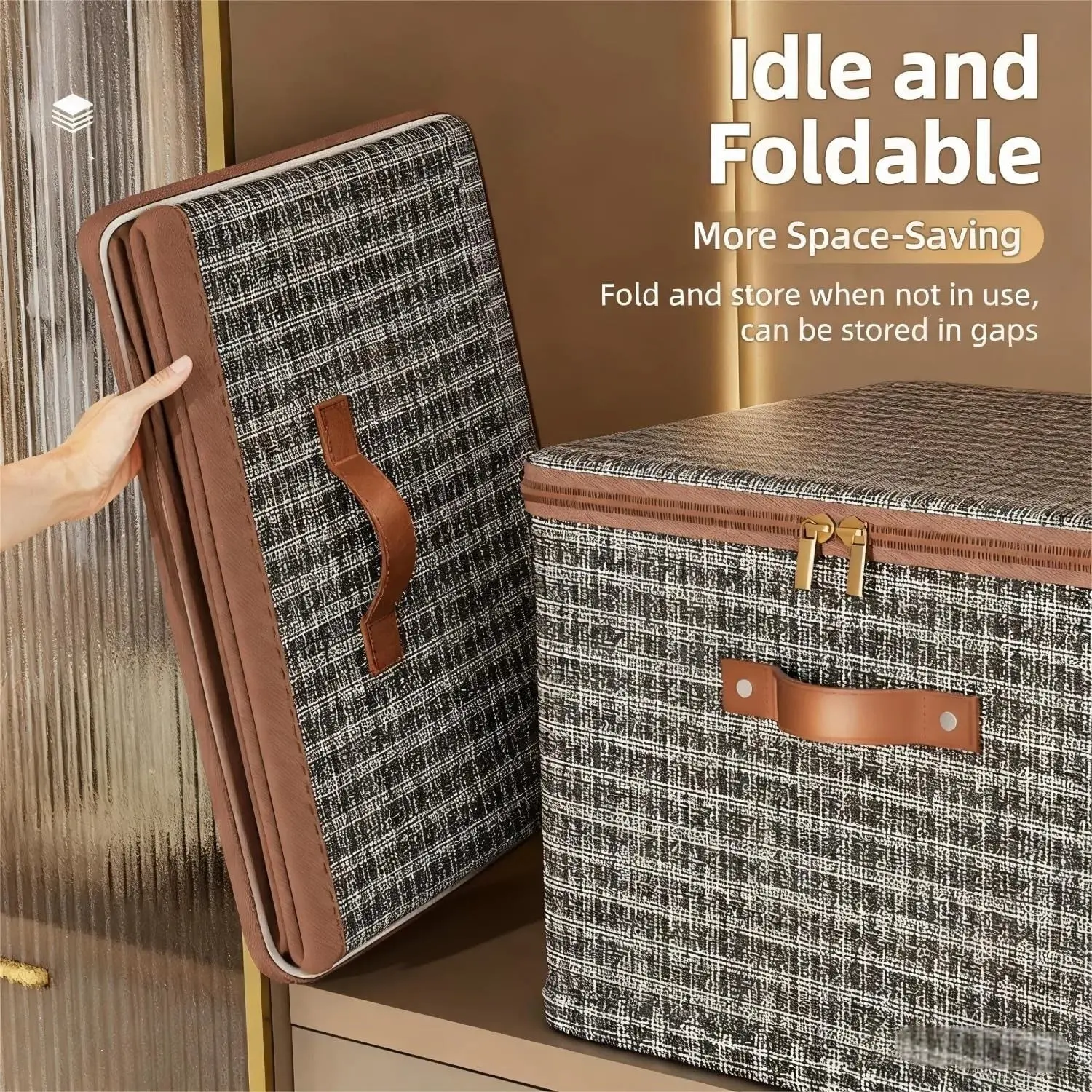 Storage Bins — Stackable Fabric