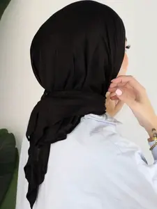 New Color Snap Button Instant Hijab, Elegant Soft Breathable Jersey Hijab for Women, Muslim Daily Wear Premium Jersey Hijab