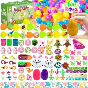 Children Easter Egg Set (includes Toys), Plastic Easter Eggs, Party Favors, Toddler Gifts, Egg Hunt Prizes, Classroom Rewards