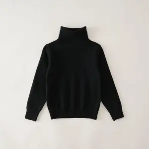 Autumn Winter Turtleneck Sweater Boys and Girls Wool Sweater Pullover Long Sleeve Bottoming Knitwear Children's Top