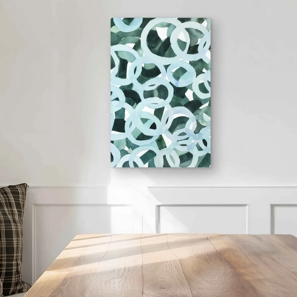 Begin Home Decor C1MP1218W4R5LG 12 x 18 in. Abstract Circles Wall Art - Livingroom Pattern Metal Print