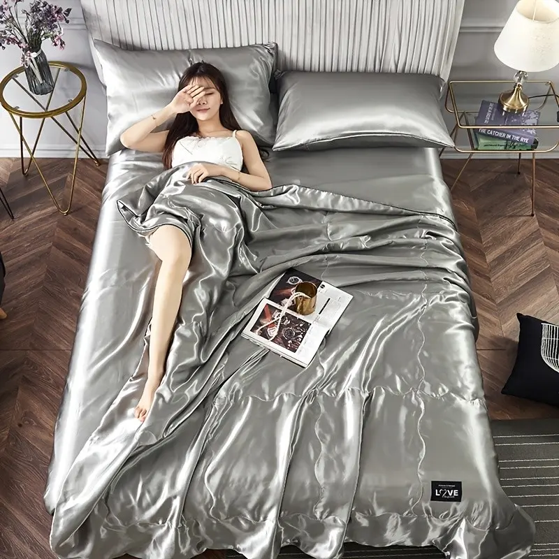 1pc 1pcs Single/Double Bed Cover Suitable for Hotels & Homes, Cooling Quilted Bedspread - Soft Breathable Thin Mattress Cover with Quedding Craft, Machine Washable Polyester Suitable for - Use, for Bedrooms, Sofas