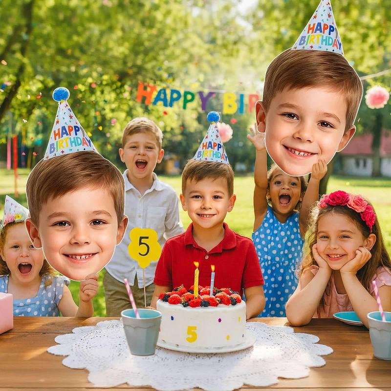 Turn Photo into Giant Big Head Cutout Funny Custom Face Sign for Bachelorette Graduation Pranks Waterproof Handheld Party Prop Made in USA