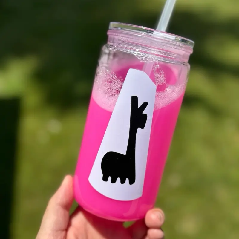 Kuzco Poison Handmade Look 16oz Plastic Tumbler Cup - Single Cup with Permanent Vinyl, Included Straw, Lid, Hand Wash Only, Portable, Includes Straw