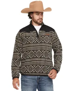 Ariat Men's Basis Southwest 1/4 Zip-Up Fleece Pullover - 10062486