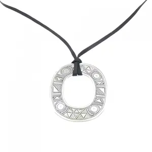 Pre-owned HERMÈS Sterling Silver 925 (Ag925) Small Leather Goods Hermes Touareg Silver Necklace