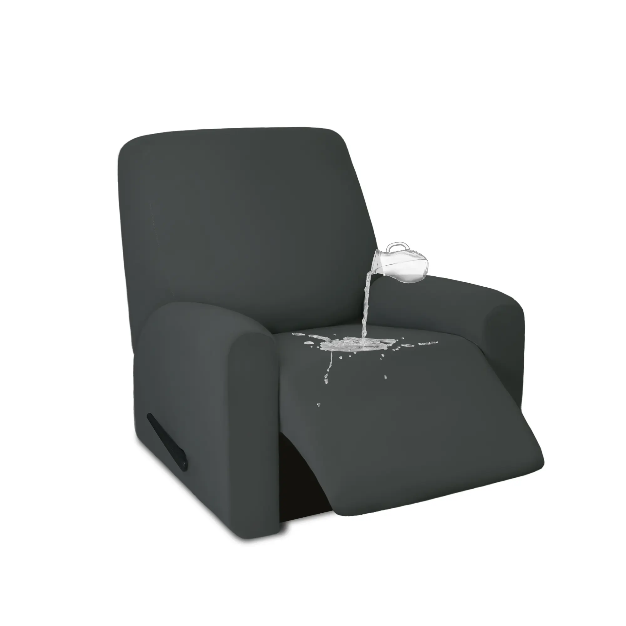 PureFit Dual Waterproof Recliner Cover - Reclining Couch Cover, Stretch Slipcover, Non-Slip Fleece, Washable Leakproof Furniture Protector
