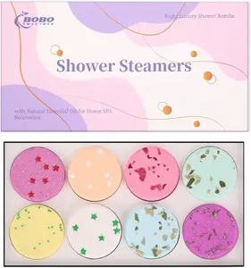 Shower Steamer Aromatherapy for Women Shower Bombs Great Smell with Natural Essential Oil, Perfect Gifts for Girls, Relaxing Set for Self Care SPA -Ideal Birthday, Pack of 8 (Multicolor)