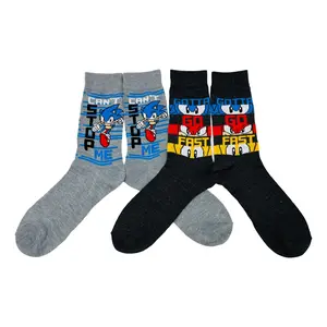 Sonic the Hedgehog Men's Set of 2 Character Crew Socks