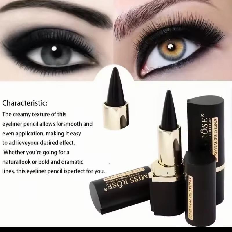 Creamy texture Eyeliner, 1 Count /2 Counts Easy Coloring Sweat Proof High Pier Pencil, Daily Makeup Accessories for Women and Gi