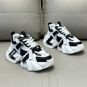 Shoes for Gentlemen Men's Non Slip Lace Up Low Top Platform Shoes - Durable, Comfy, Chunky Design - Suitable for All Seasons Outdoor Activities - For Men - Perfect for Street Walking, Traveling