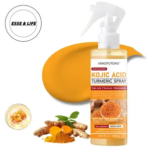 Turmeric Body Exfoliating Spray for All Skin for Face & Body  Types  Gentle Body Peel Mist to Help Remove Dead Skin and Improve Rough Texture, Suitable for All Skin Types