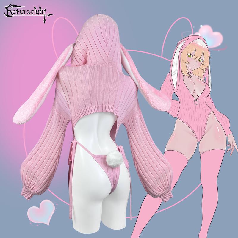 KORURACLUB Valentine's Day Cosplay Sexy Bunny Outfit 3-Piece Set Ruched Waist Corset Black Fabric Women's Cute Everyday Fuzzy Bunny Bodysuit KORURACLUB Valentine's Day Cosplay Sexy Bunny Outfit 3-Piece Set Ruched Waist Corset Black Fabric Women's Cute Everyday Fuzzy Bunny Bodysuit