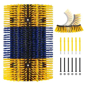 Livestock Scratching Brushes, 1Pc Cattle Scratcher Brush for Grooming, Upgraded Extra Large Horse Brushes, Relieve Itching on the Back, Cow Scratch for Horse, Goat, Cow, Pig, Sheep (XL Size Yellow)