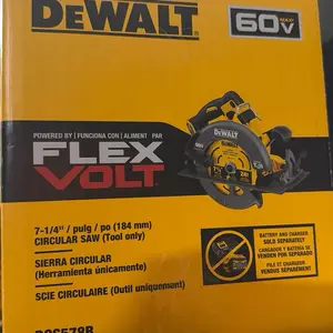 Flex volt 60v max sierra circular con freno 71/4 pulgadas solo la herramienta dcs578B