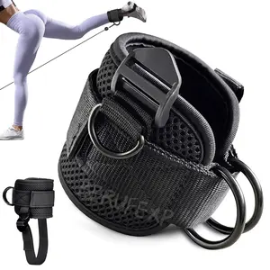 Multi-Purpose Ankle Strap Set (2 Pieces), Adjustable Fitness Training Ankle Straps, Compatible with Cable Machines, Gym Essential