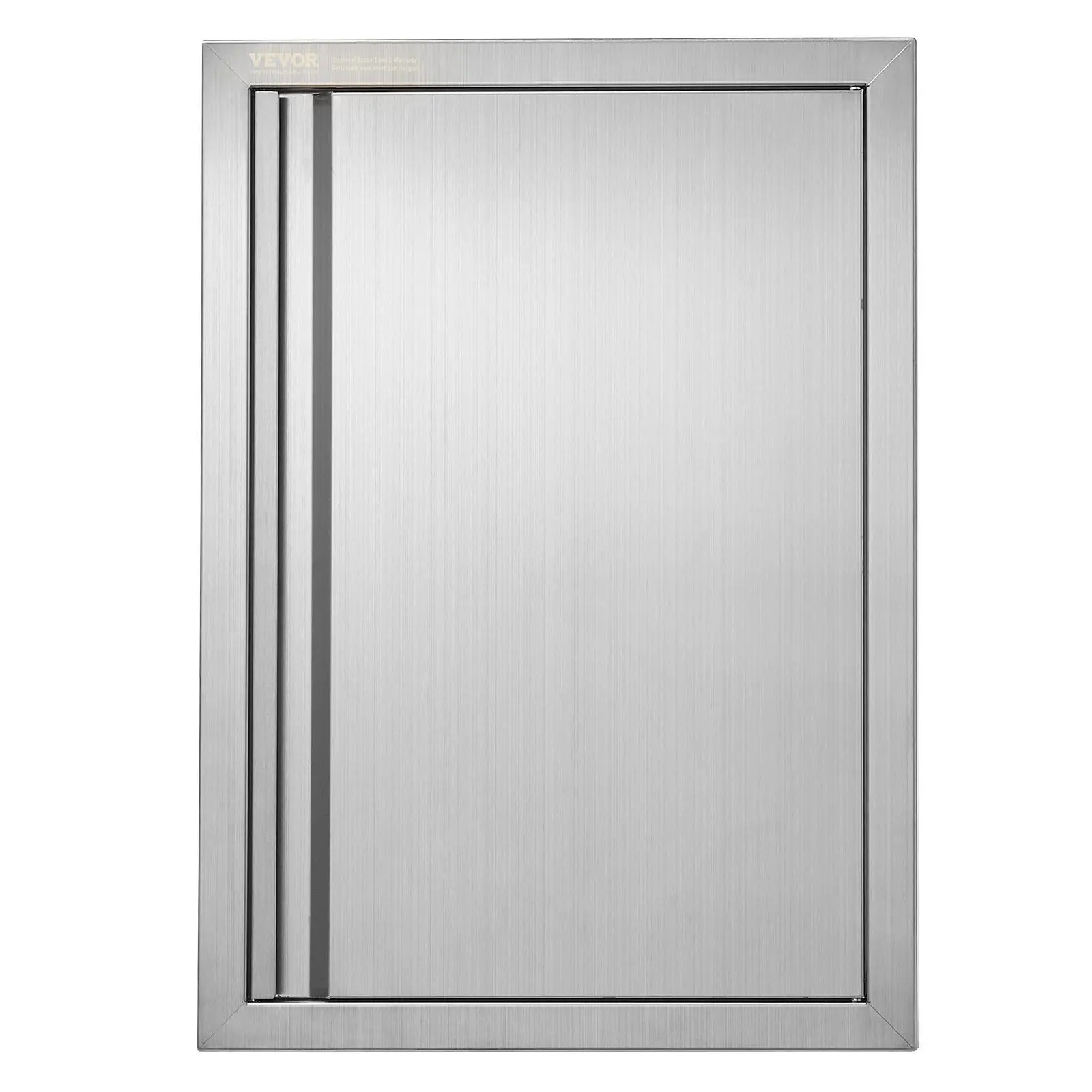 【SummerFinds】VEVOR BBQ Access Door,  17W x 24H Inch Single Outdoor Kitchen Door, Stainless Steel Flush Mount Door, Wall Vertical Door with Recessed Handle, for BBQ Island, Grilling Station, Outside Cabinet