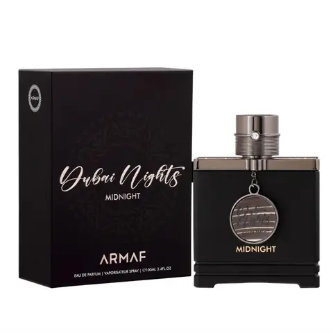 Armaf Dubai Nights Midnight Eau de Parfum Spray, Citrus Unisex Fragrance with Incense-Cedar Aura & Sandalwood Depth, 3.4 Oz (100ml)