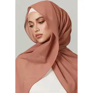 Chiffon Scarf Hijab Premium Quality Day Colors Versatile Headwear Lightweight Durable Design 180x70 cm for Muslim Fashion